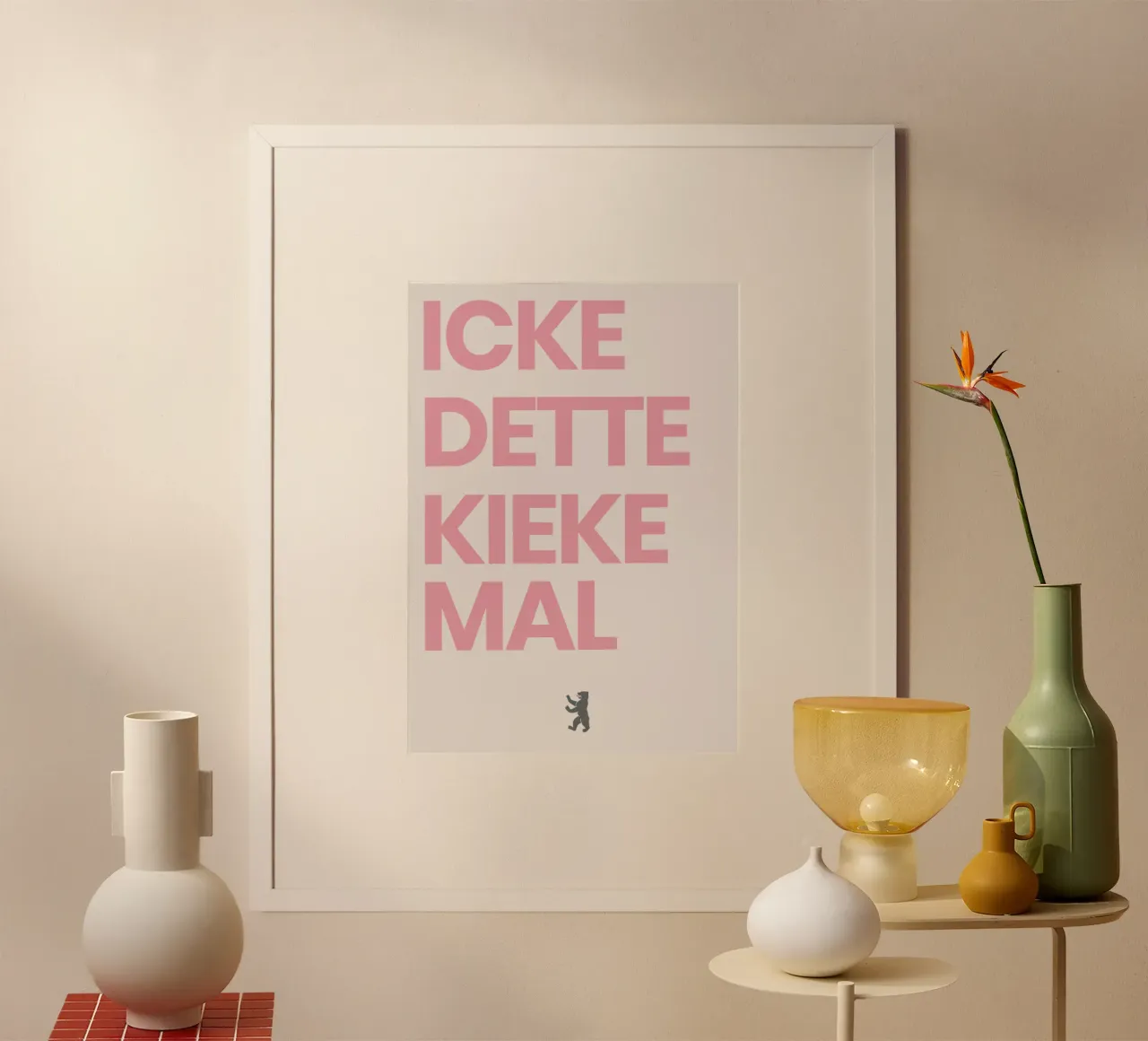 "DETTE KIEKE MAL" Poster Design poster with wooden frame by QuooodZ by MooodzArt
