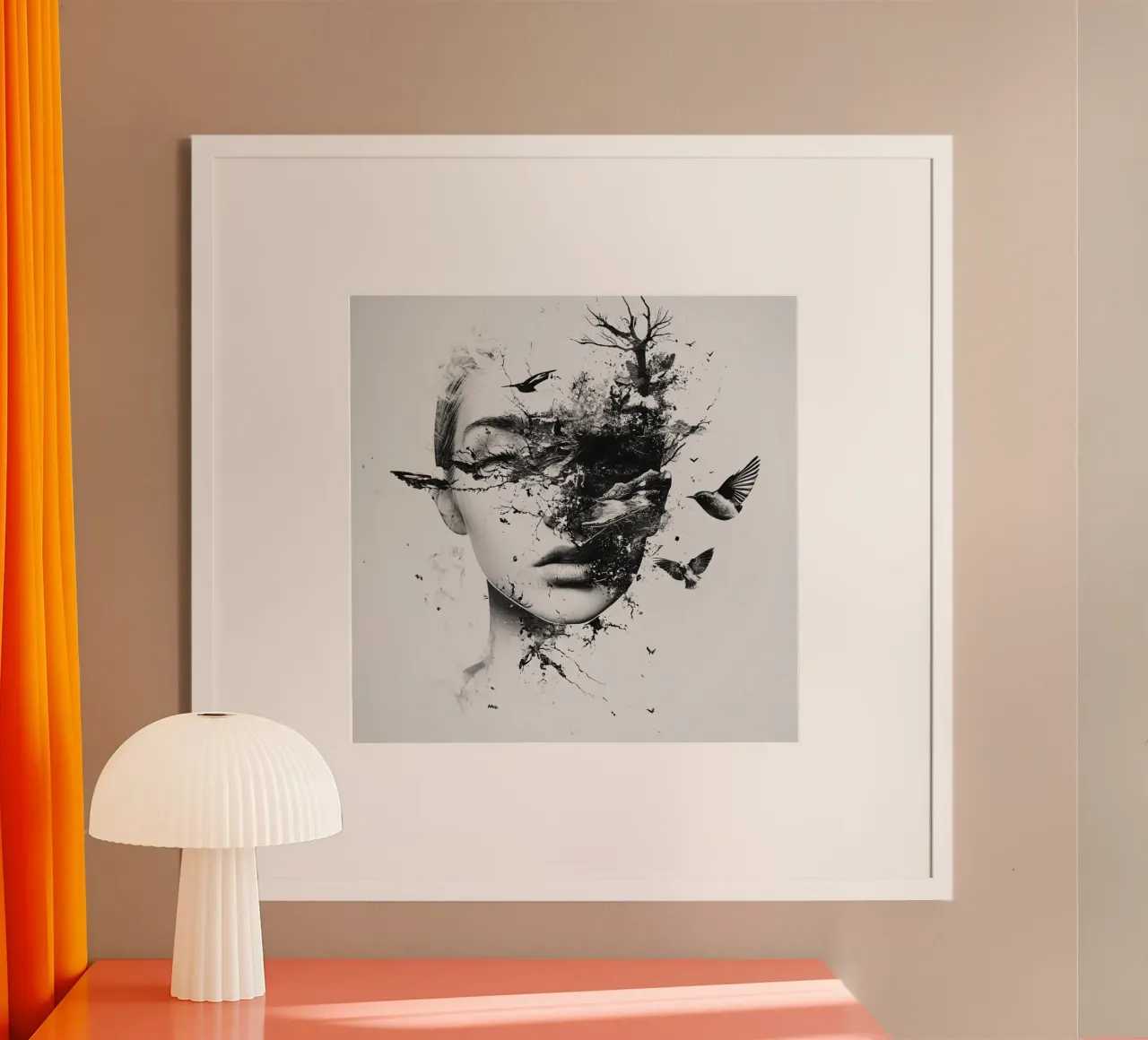 Denk aan de vlucht (1) hahnemühle van Motivate-Today