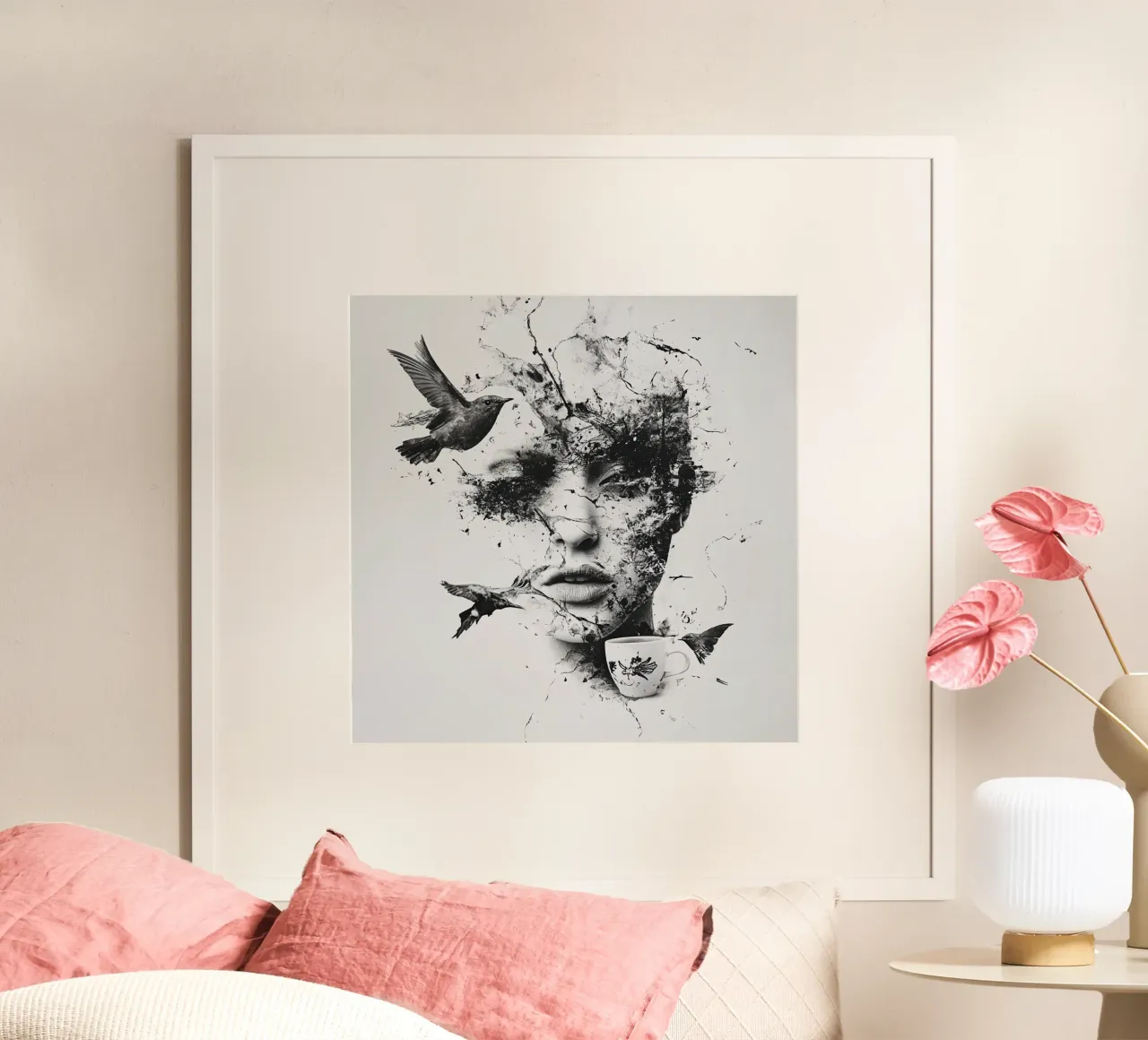 Erinnern Sie sich an den Flug (3) Poster mit Kunststoffrahmen von Motivate-Today