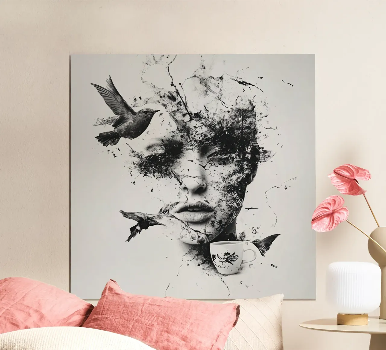 Erinnern Sie sich an den Flug (3) Poster mit Kunststoffrahmen von Motivate-Today