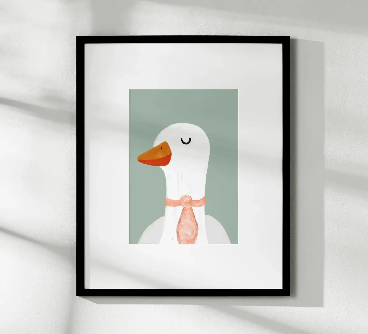 Schicke Gans poster with plastic frame by BAINAI KIDS
