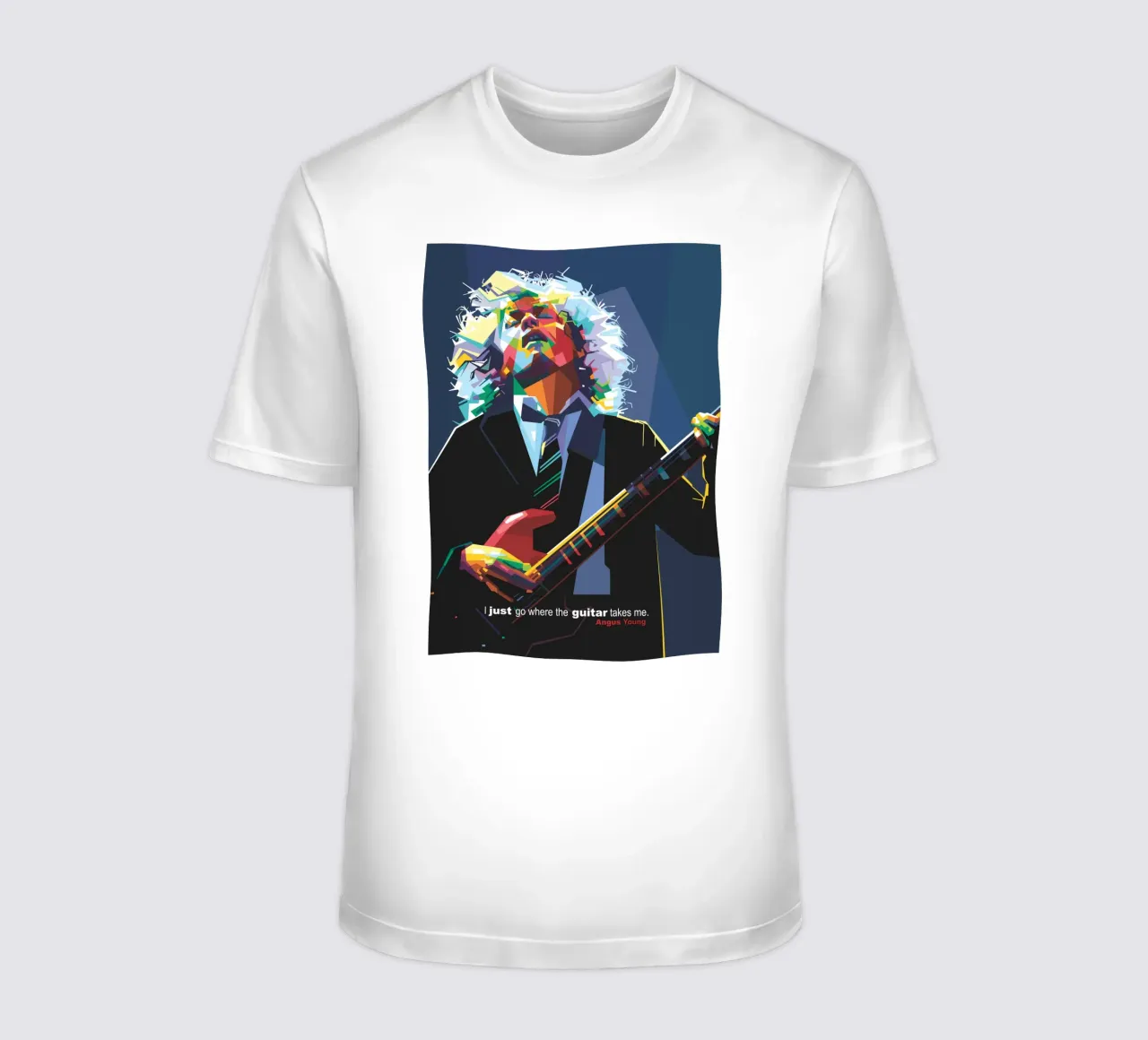 Ich gehe einfach dahin, wo die Gitarre mich hinführt T-Shirt von Alkahfsmart