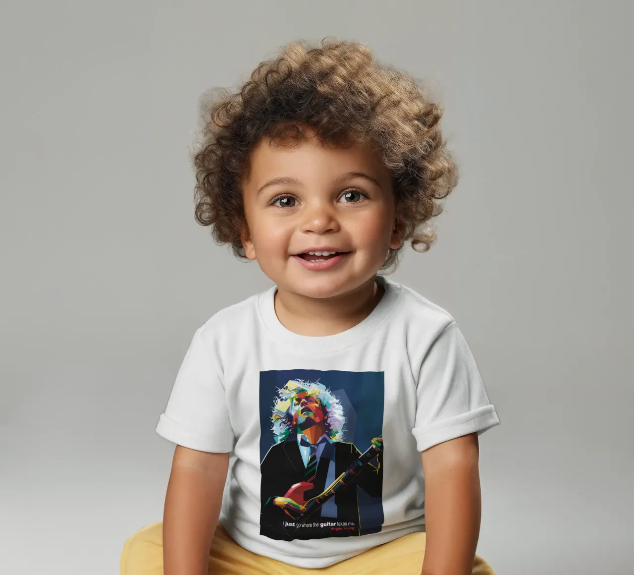 Ich gehe einfach dahin, wo die Gitarre mich hinführt Baby T-Shirt von Alkahfsmart