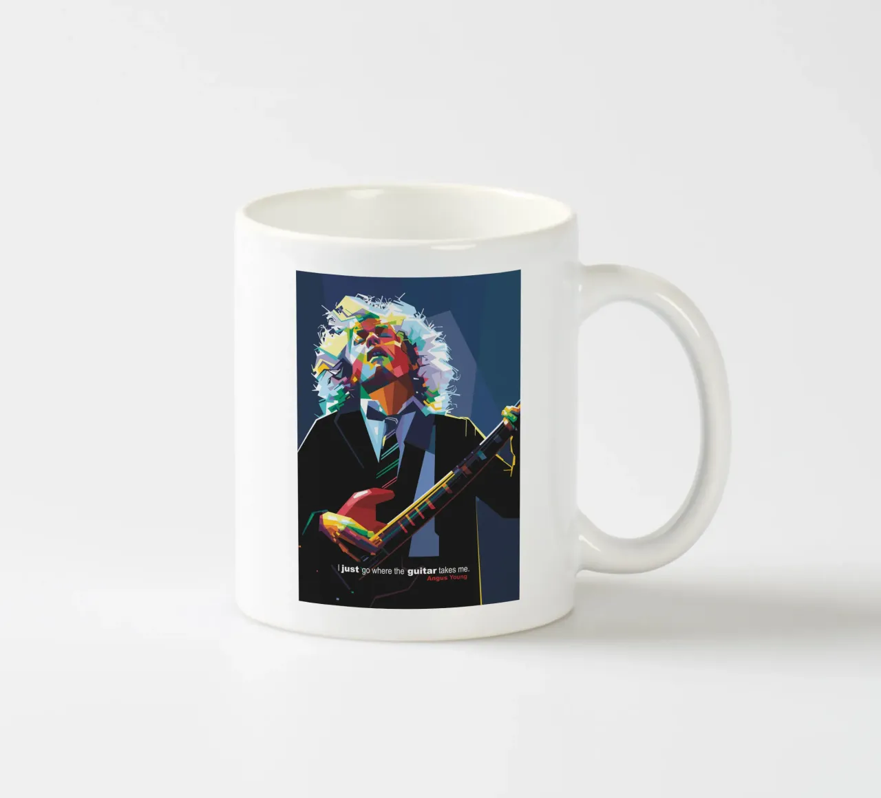 Vado dove mi porta la chitarra tazza in ceramica da Alkahfsmart