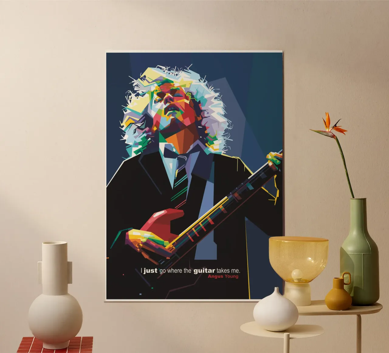 Ich gehe einfach dahin, wo die Gitarre mich hinführt Hahnemühle von Alkahfsmart
