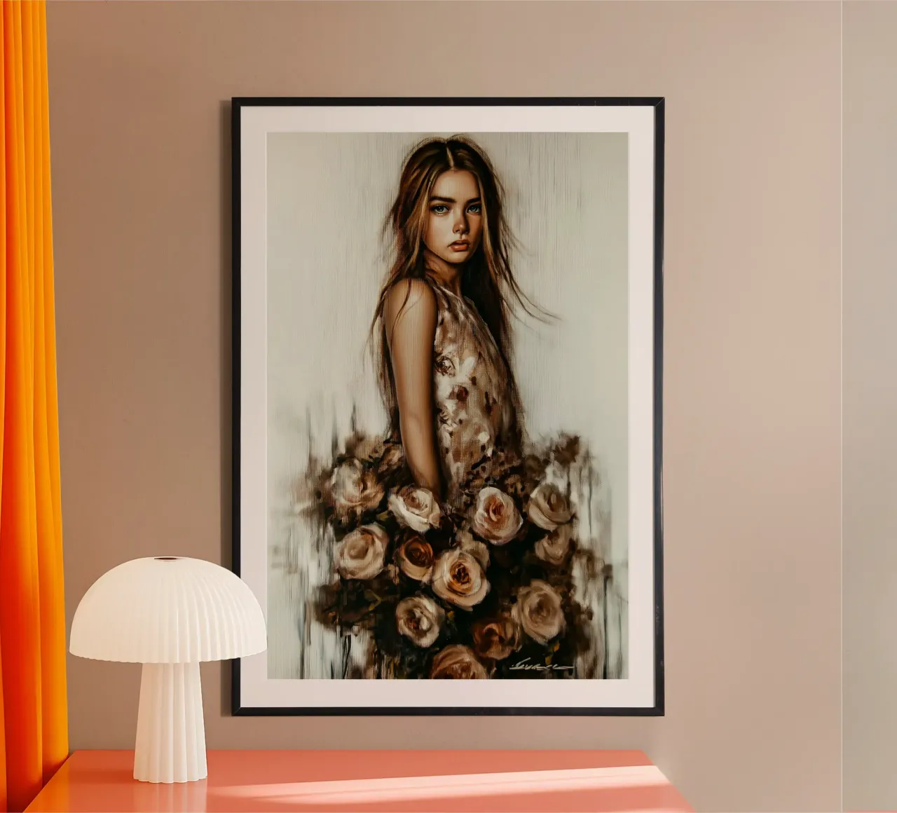 Gonna a fiori carta hahnemühle da Motivate-Today