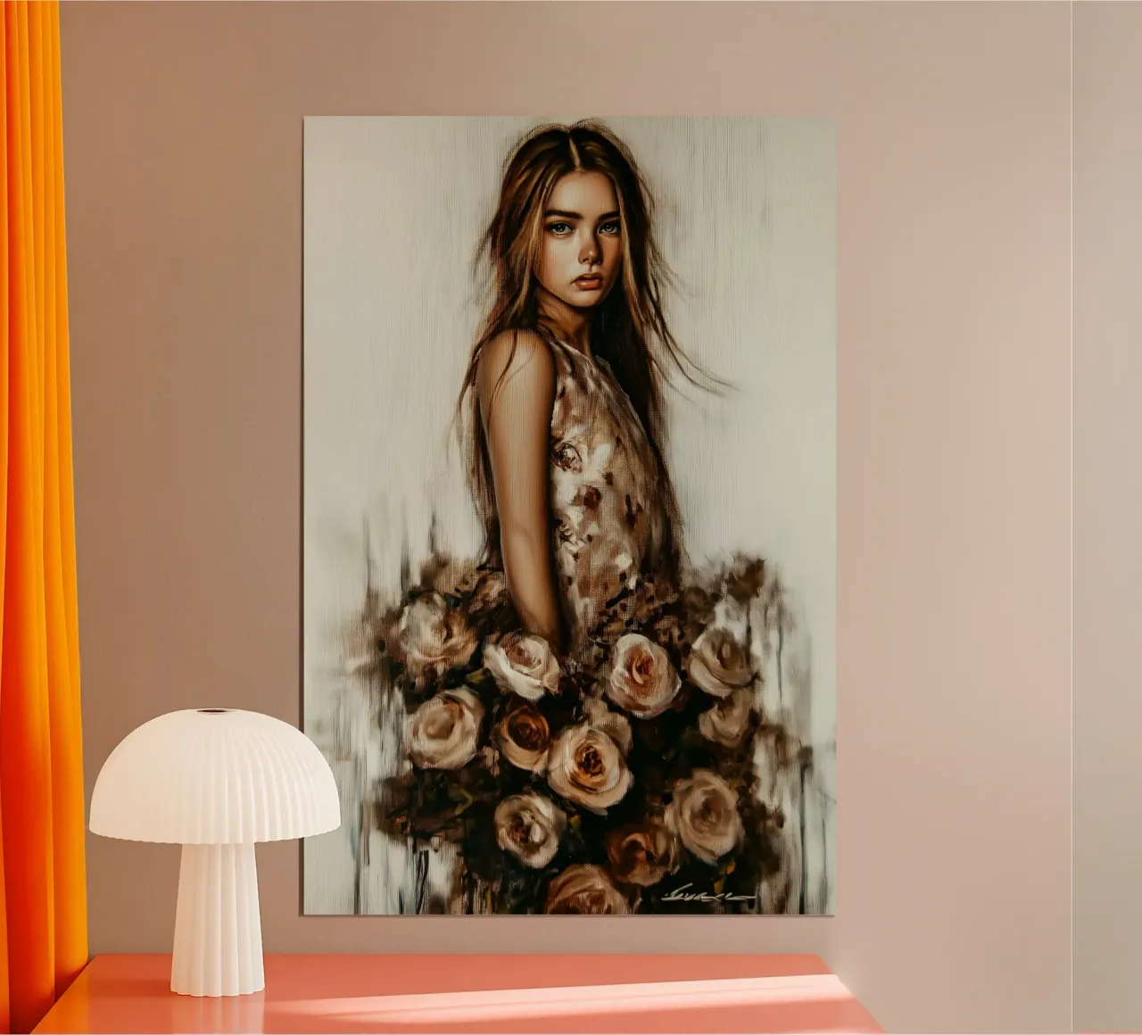Gonna a fiori carta hahnemühle da Motivate-Today