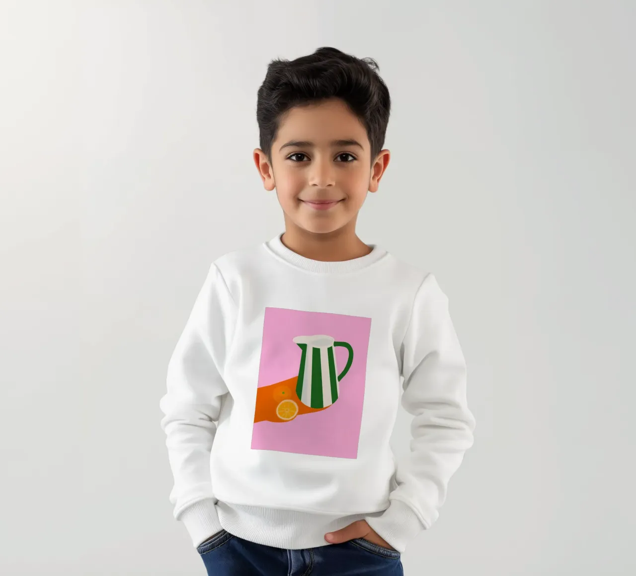 Colori freschi della limonata felpa bambino da Carinaprint