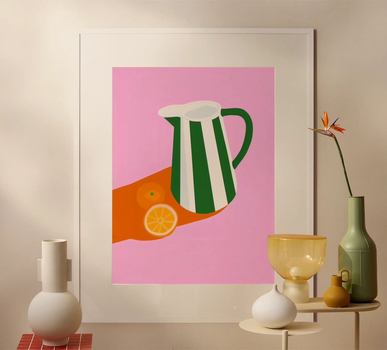 Frische Limonaden Farben Poster von Carinaprint