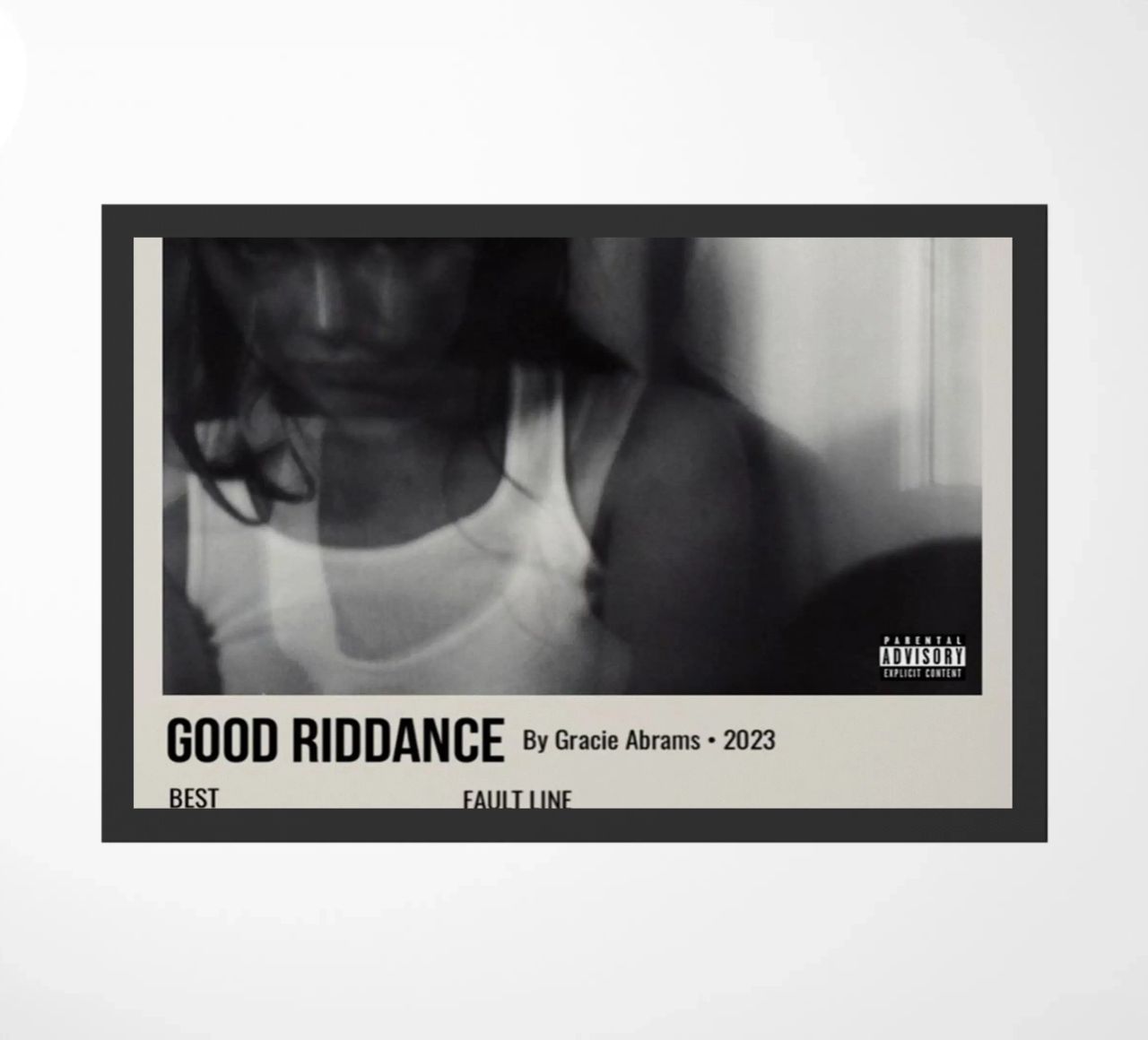 GOOD RIDDANCE By Gracie Abrams - 2023 zerbino da SoundStudio