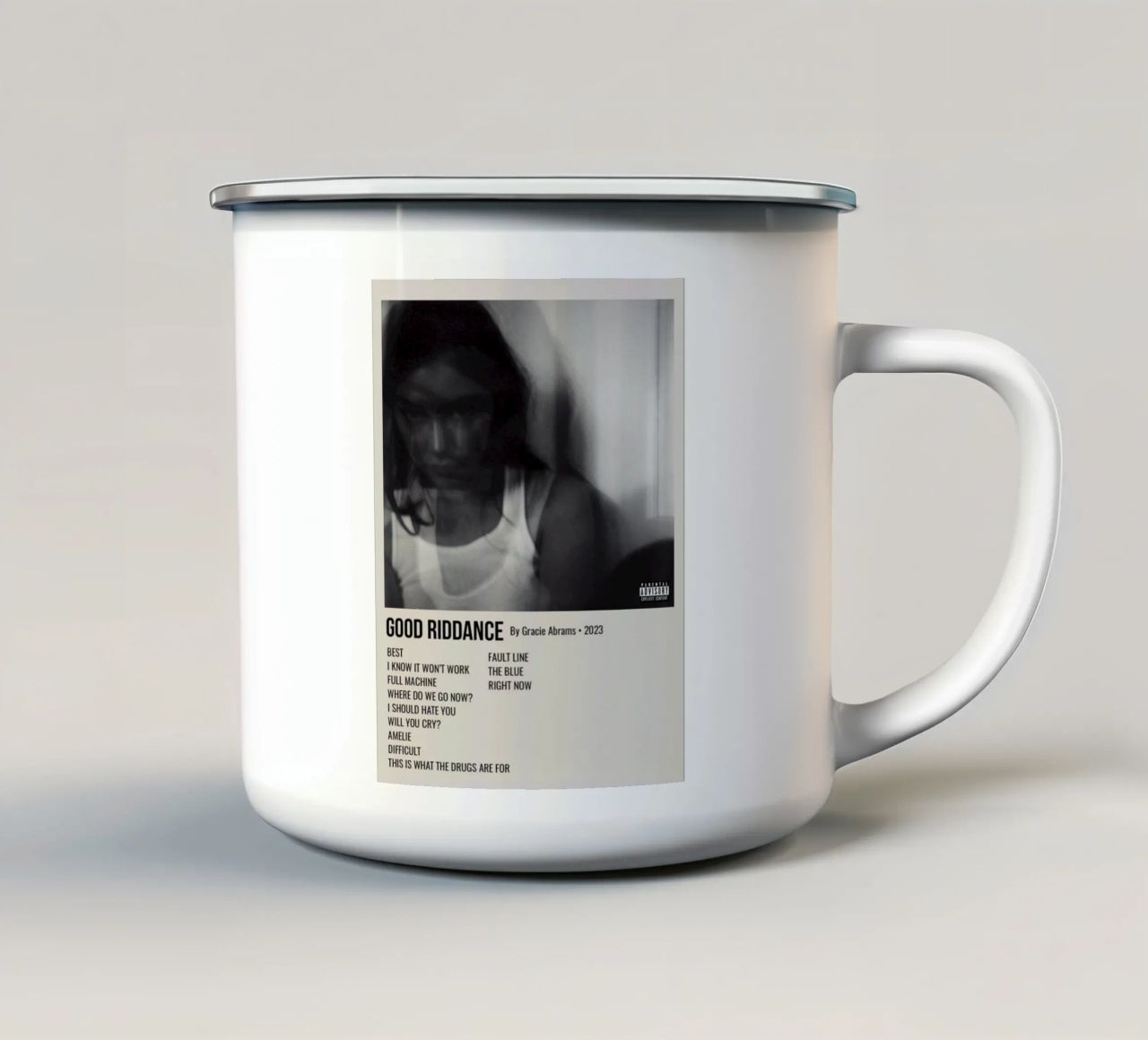 GOOD RIDDANCE By Gracie Abrams - 2023 tazza in smalto da SoundStudio