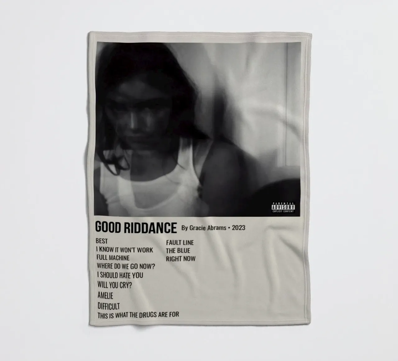 GOOD RIDDANCE By Gracie Abrams - 2023 coperta in pile da SoundStudio