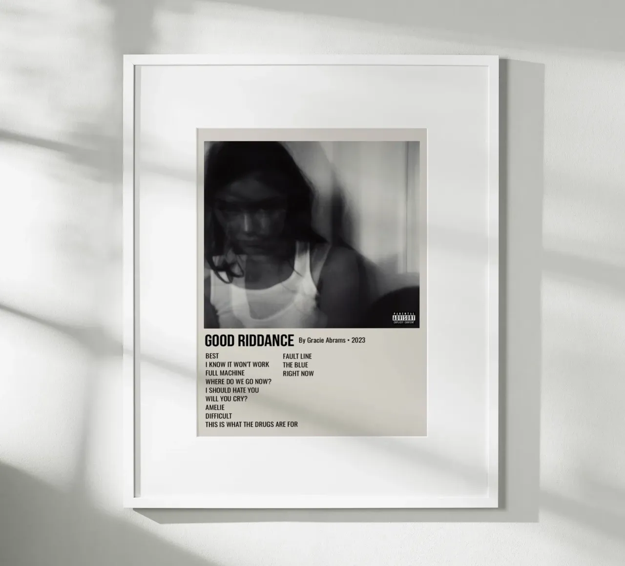 GOOD RIDDANCE By Gracie Abrams - 2023 carta hahnemühle da SoundStudio