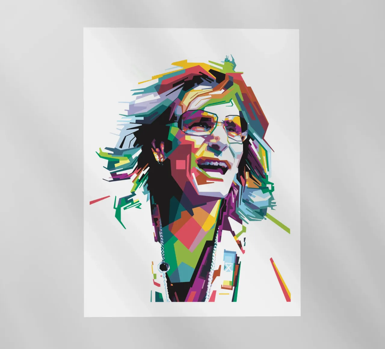 Steve Vai WPAP pellicola backlit da Alkahfsmart