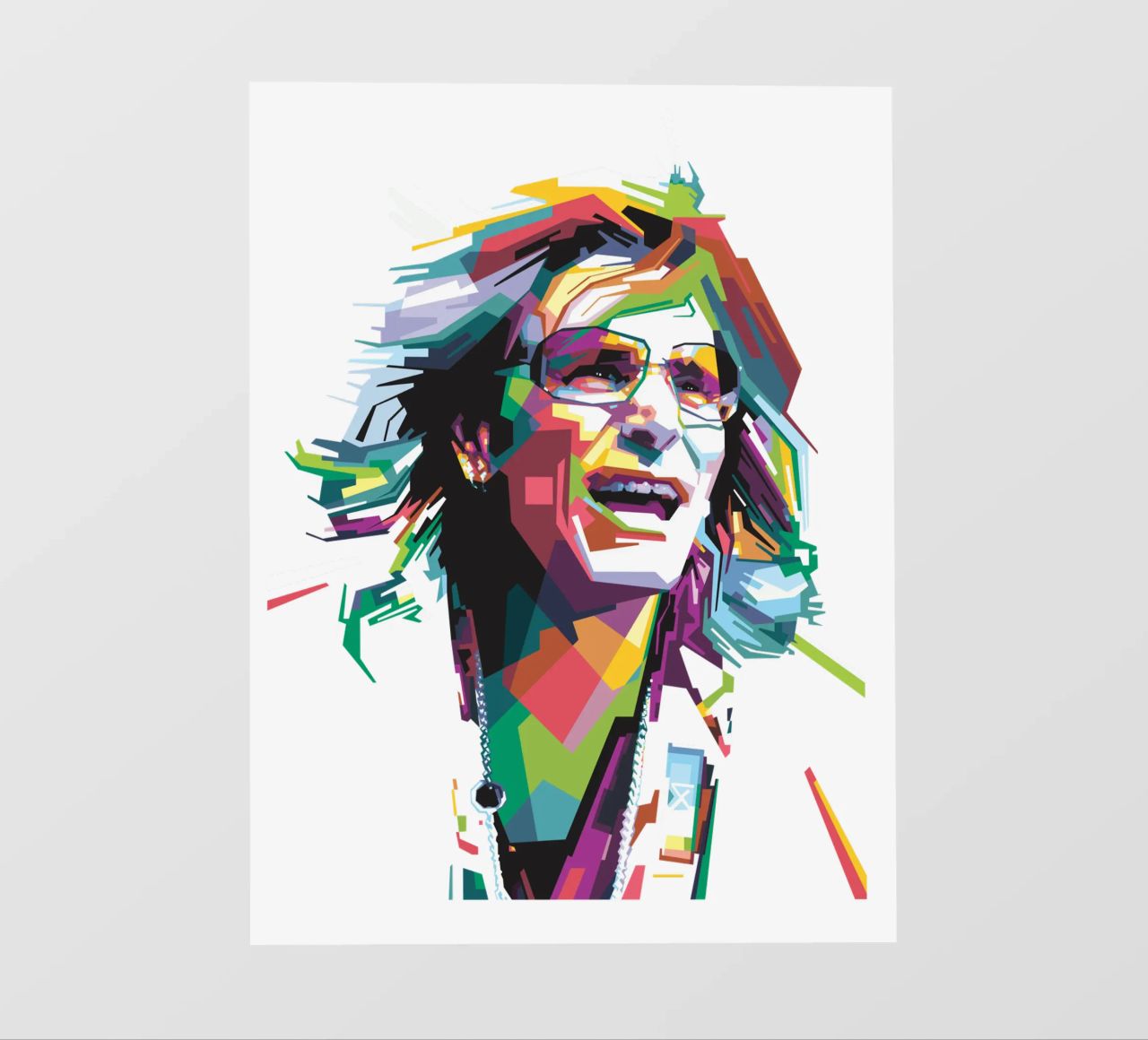 Steve Vai WPAP pellicola backlit da Alkahfsmart