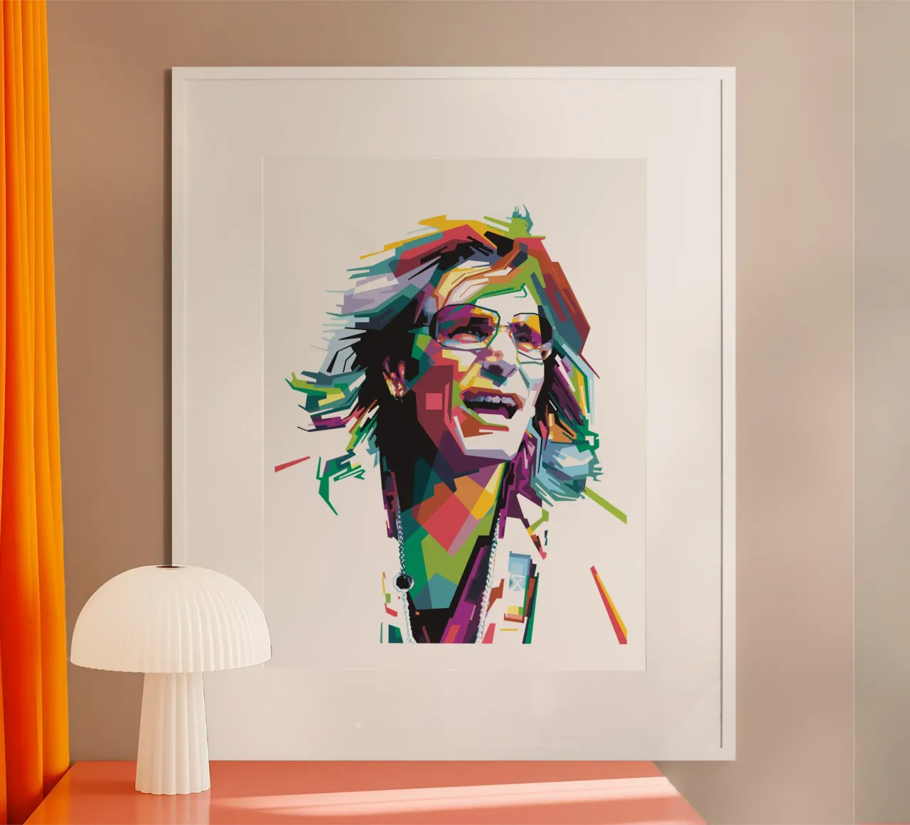 Steve Vai WPAP poster da Alkahfsmart