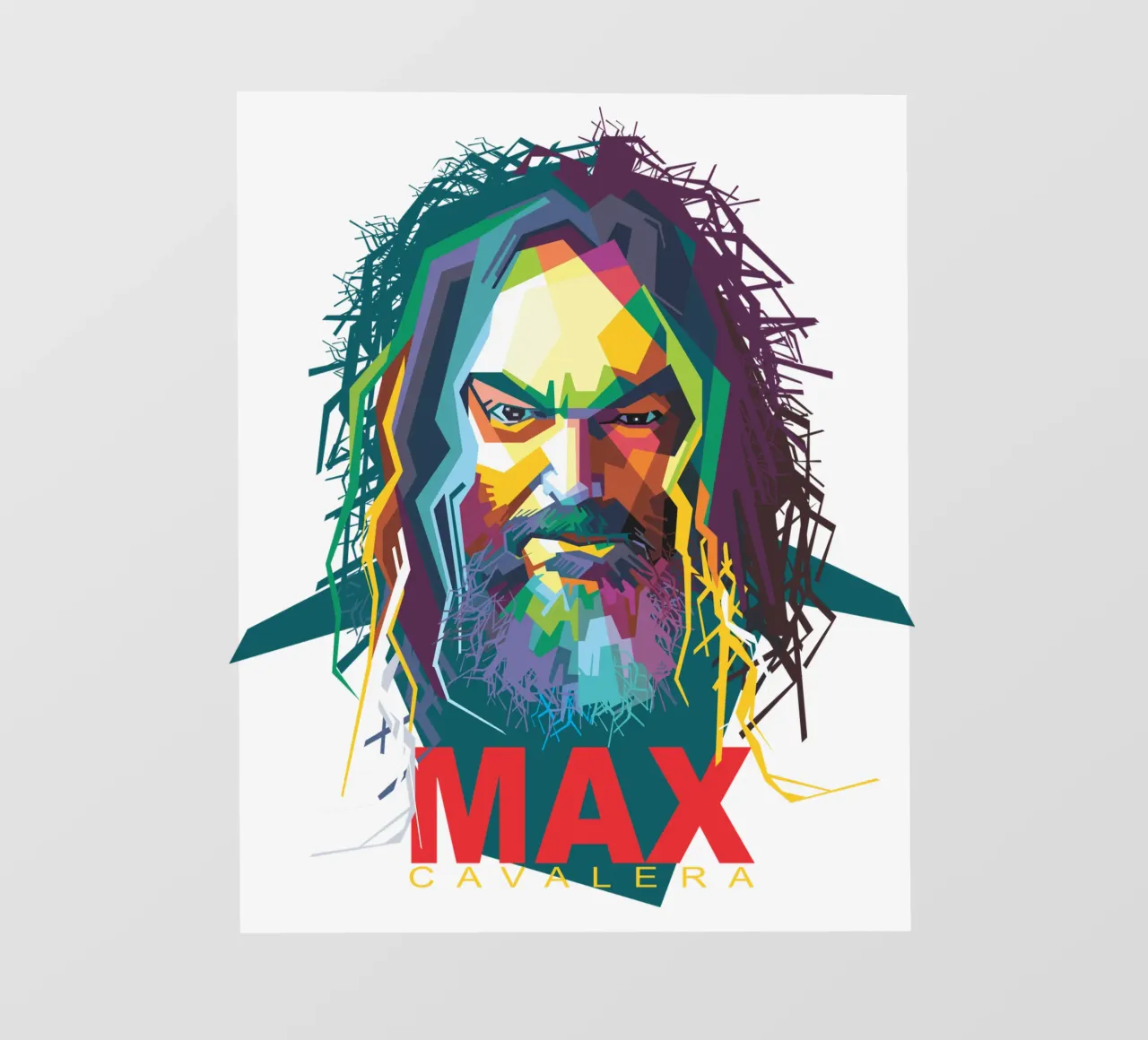 Max Cavalera WPAP lámina retroiluminada de Alkahfsmart