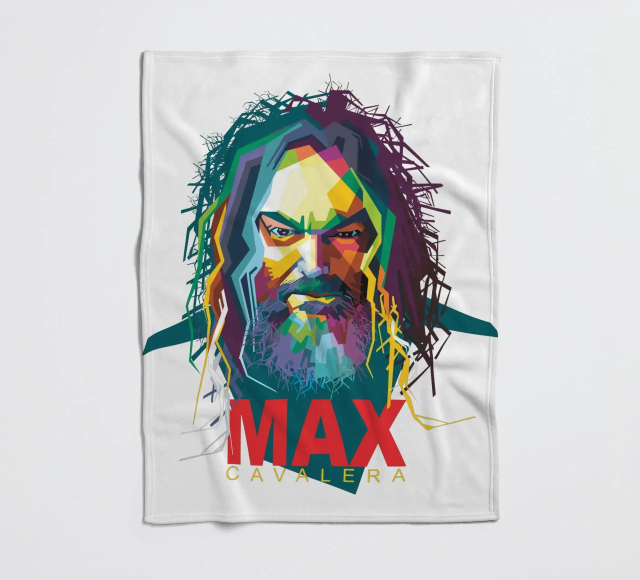 Max Cavalera WPAP coperta in pile da Alkahfsmart