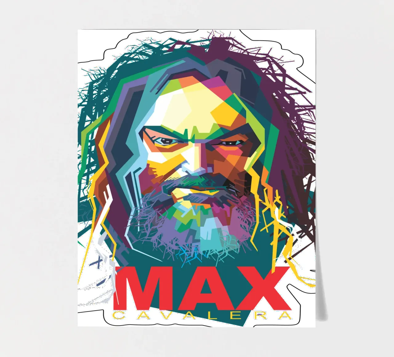 Max Cavalera WPAP foglio adesivo da Alkahfsmart