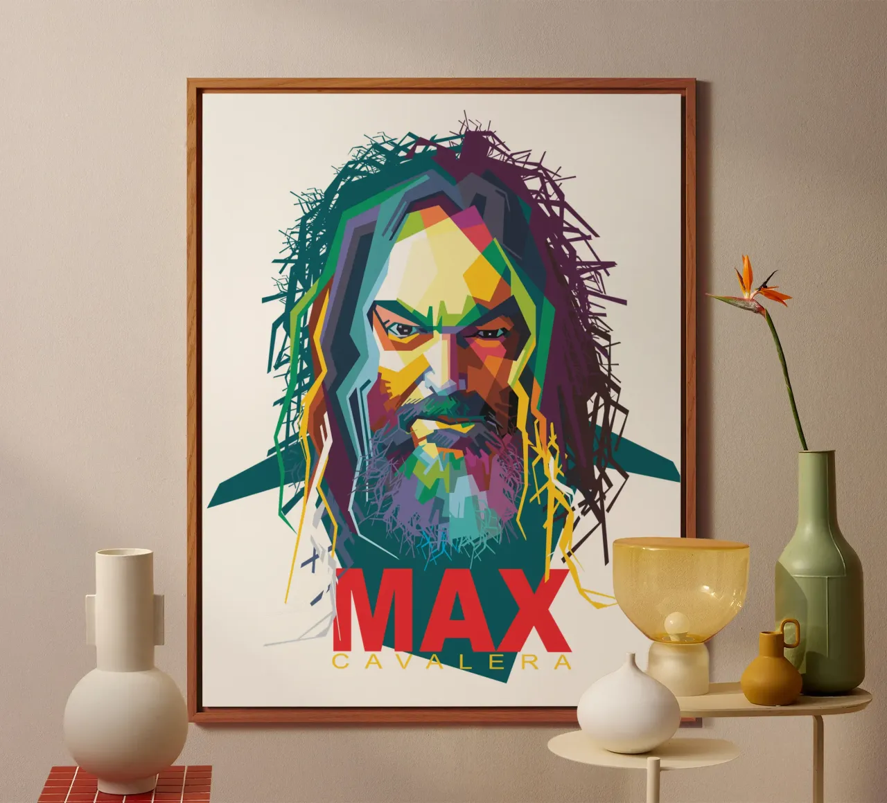 Max Cavalera WPAP alluminio dibond da Alkahfsmart
