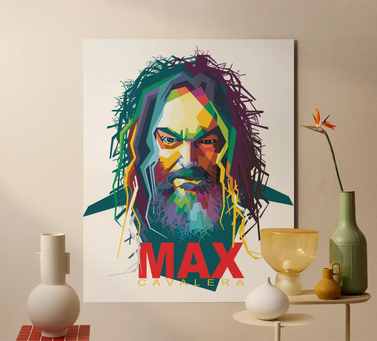 Max Cavalera WPAP alluminio dibond da Alkahfsmart