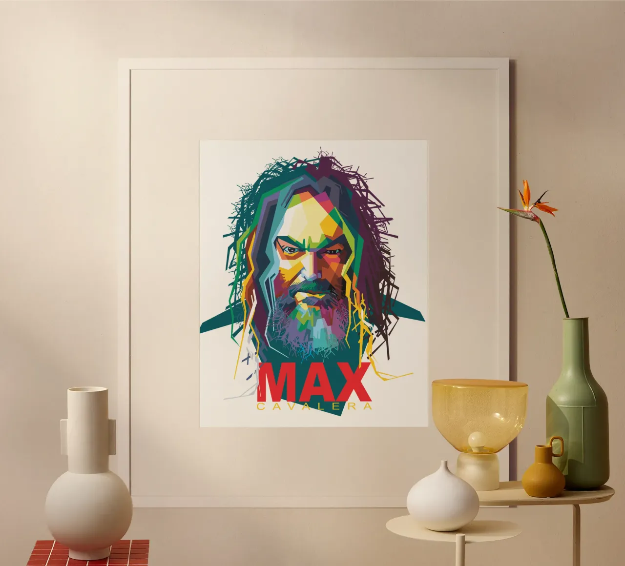 Max Cavalera WPAP poster da Alkahfsmart