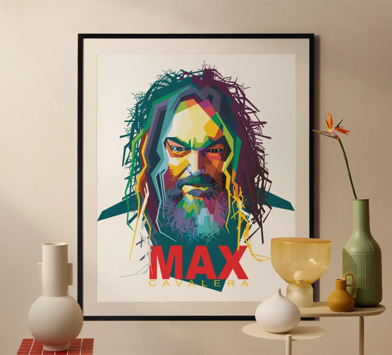 Max Cavalera WPAP poster da Alkahfsmart