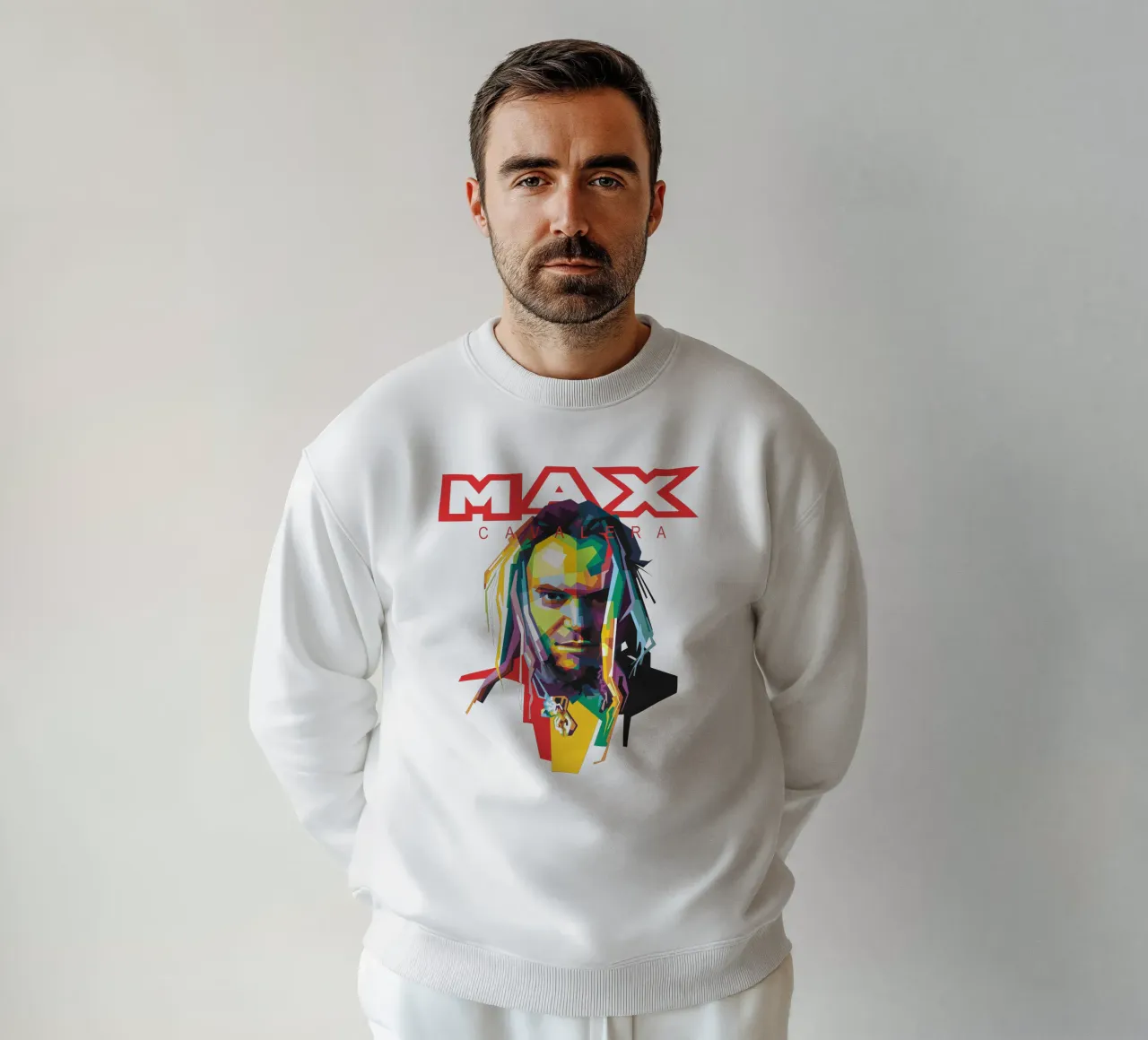 Max Cavalera WPAP sweatshirt van Alkahfsmart