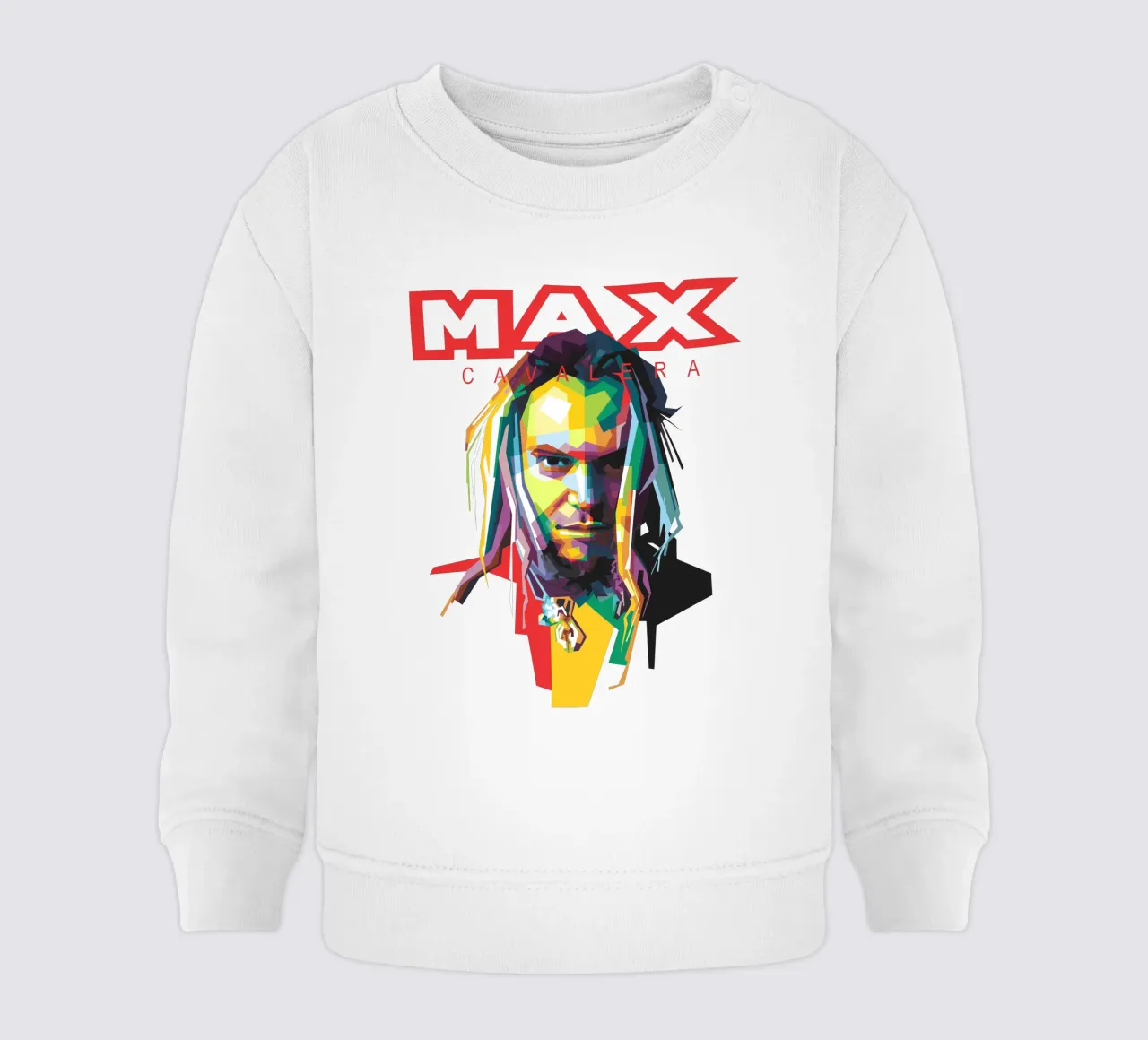 Max Cavalera WPAP baby sweatshirt by Alkahfsmart