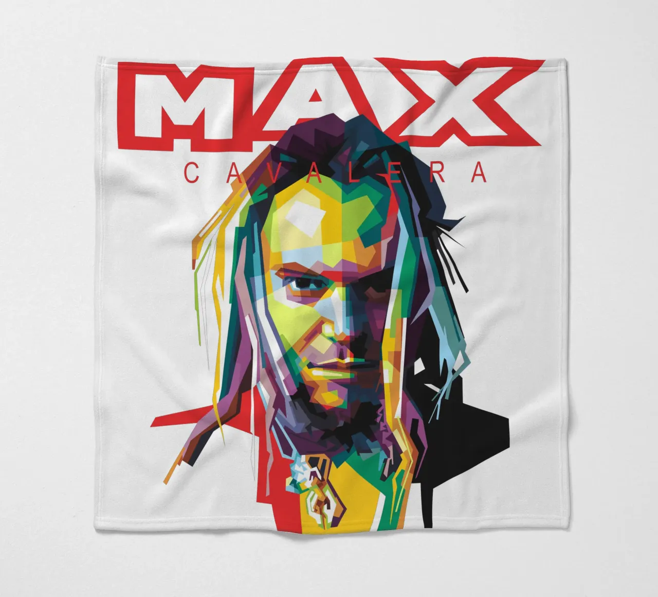 Max Cavalera WPAP coperta in pile da Alkahfsmart