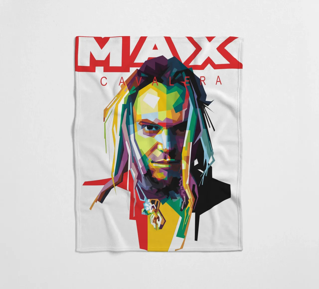 Max Cavalera WPAP coperta in pile da Alkahfsmart