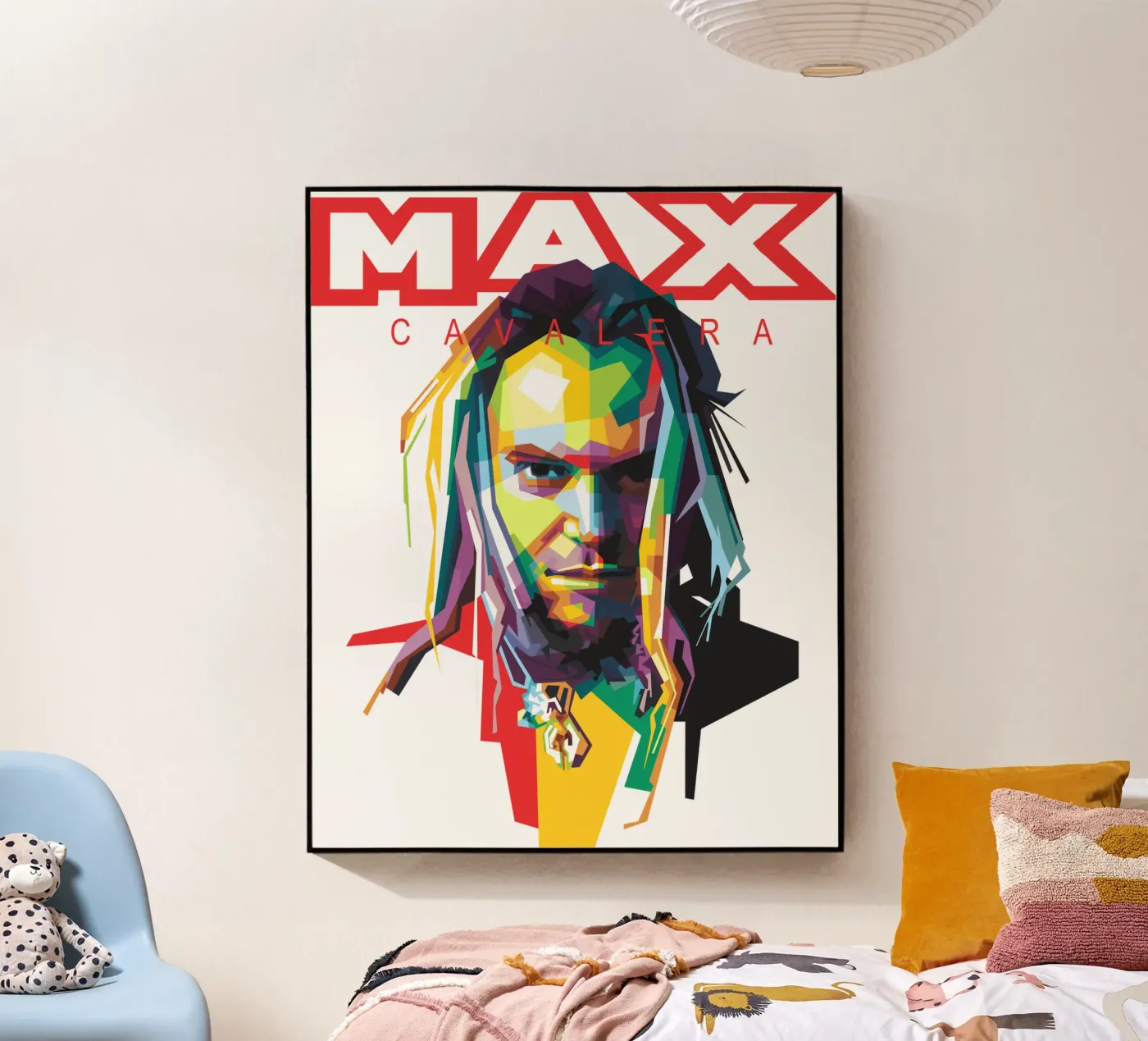 Max Cavalera WPAP acrylic glass by Alkahfsmart