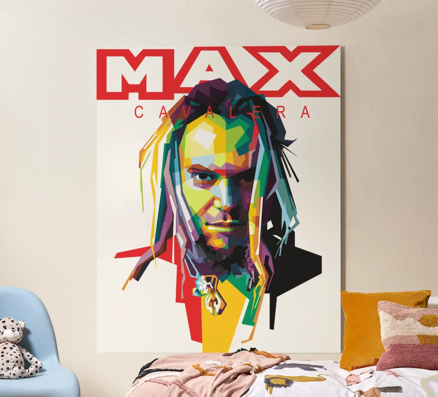Max Cavalera WPAP acrylic glass by Alkahfsmart