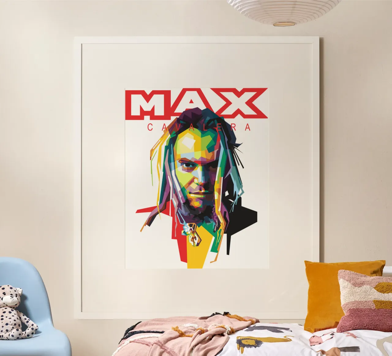 Max Cavalera WPAP poster da Alkahfsmart