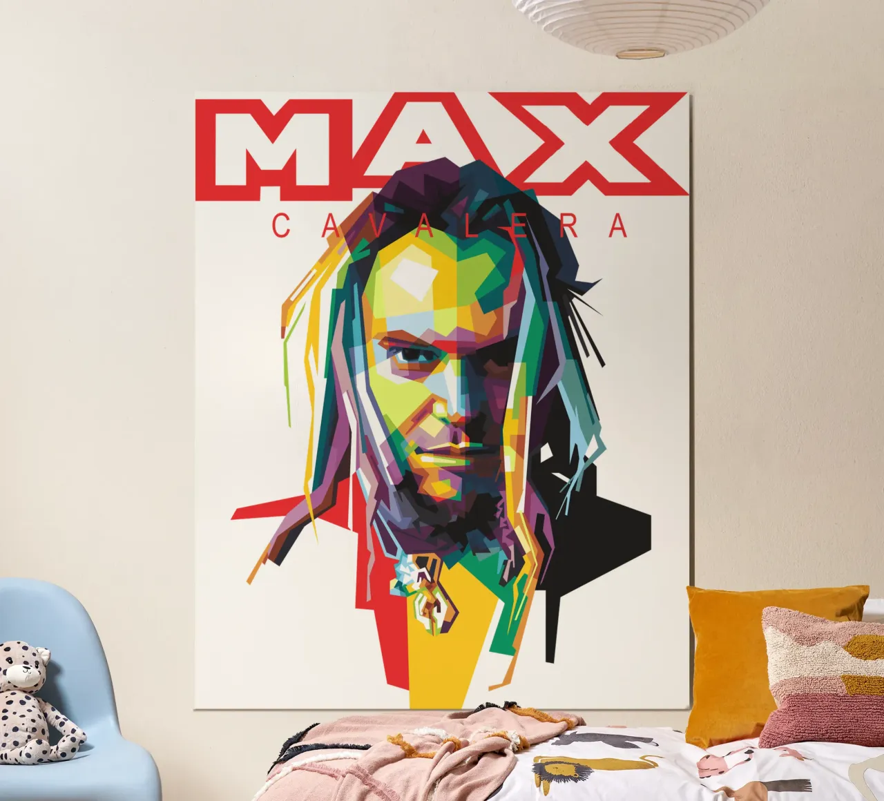 Max Cavalera WPAP poster da Alkahfsmart