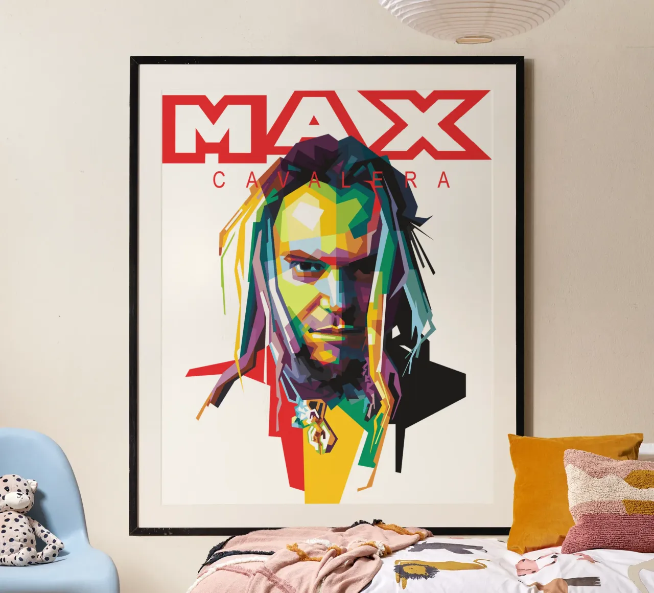 Max Cavalera WPAP poster da Alkahfsmart