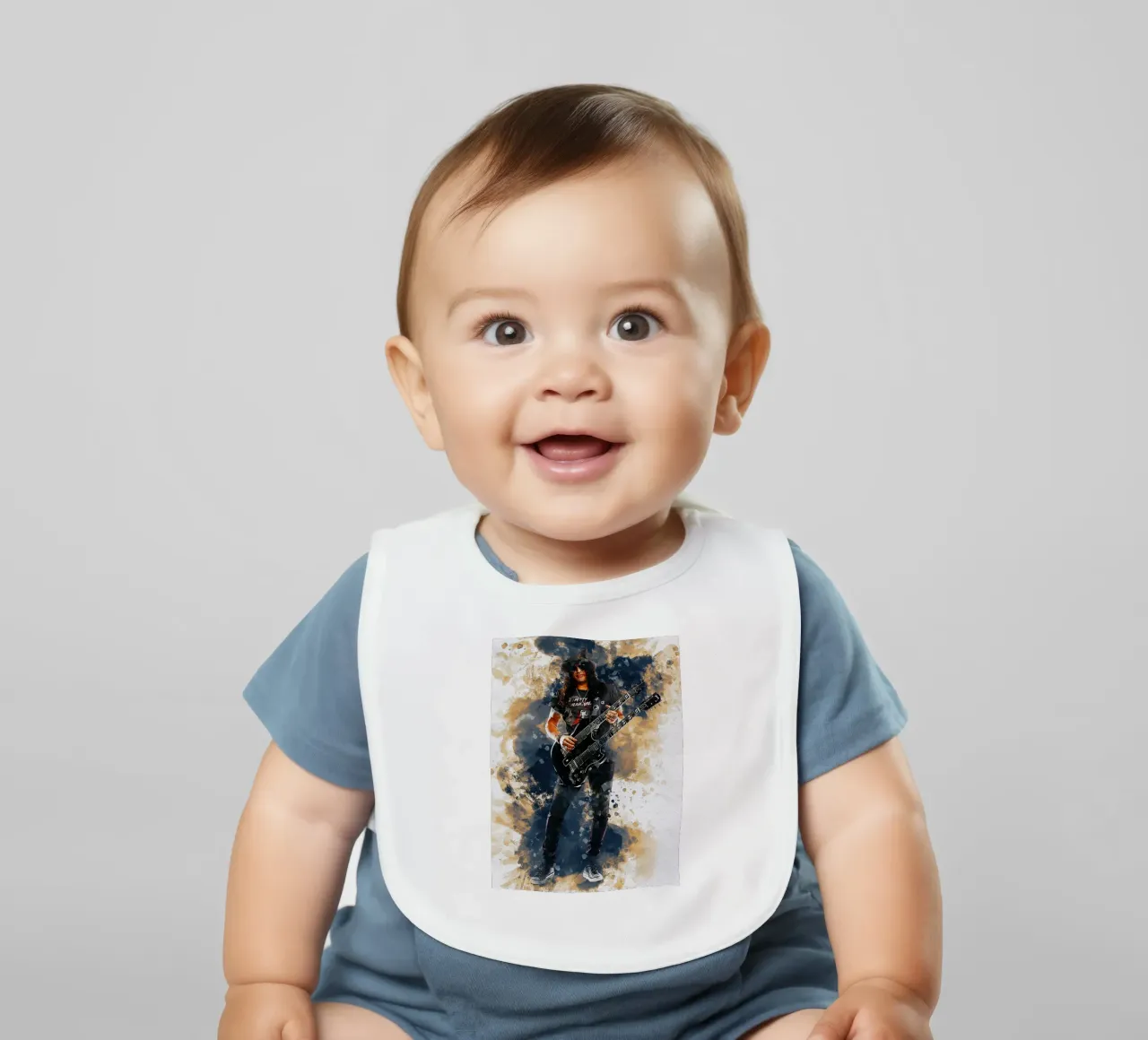 Sbaffo di Slash e chitarra a doppio manico bavaglino da Gunawan Rb