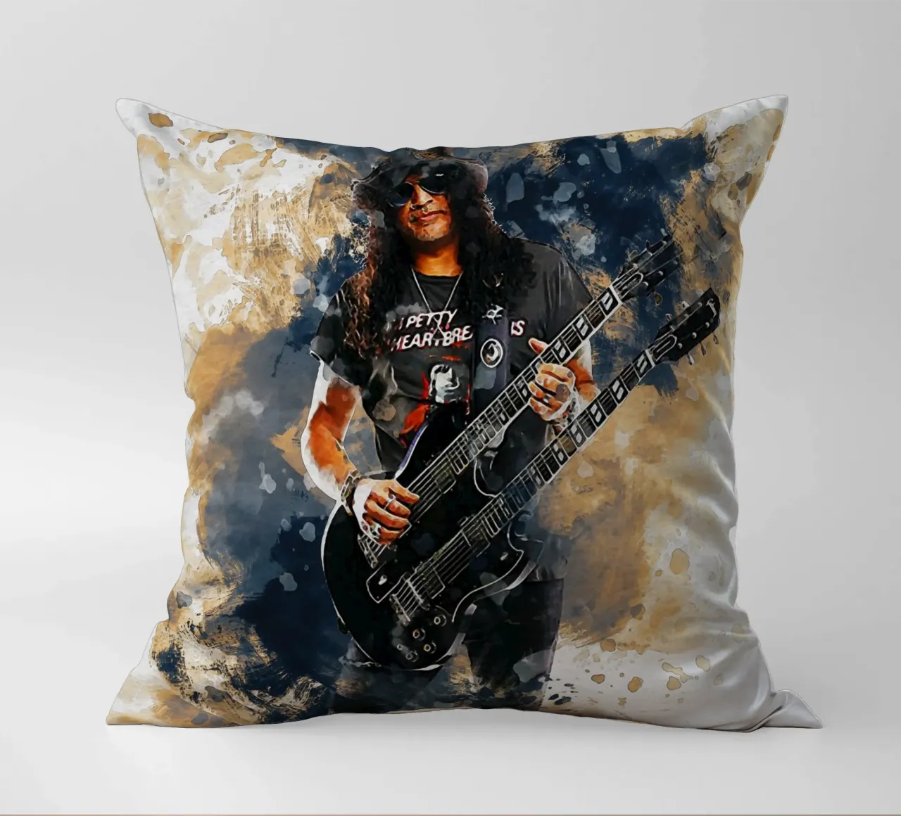 Sbaffo di Slash e chitarra a doppio manico cuscino da Gunawan Rb