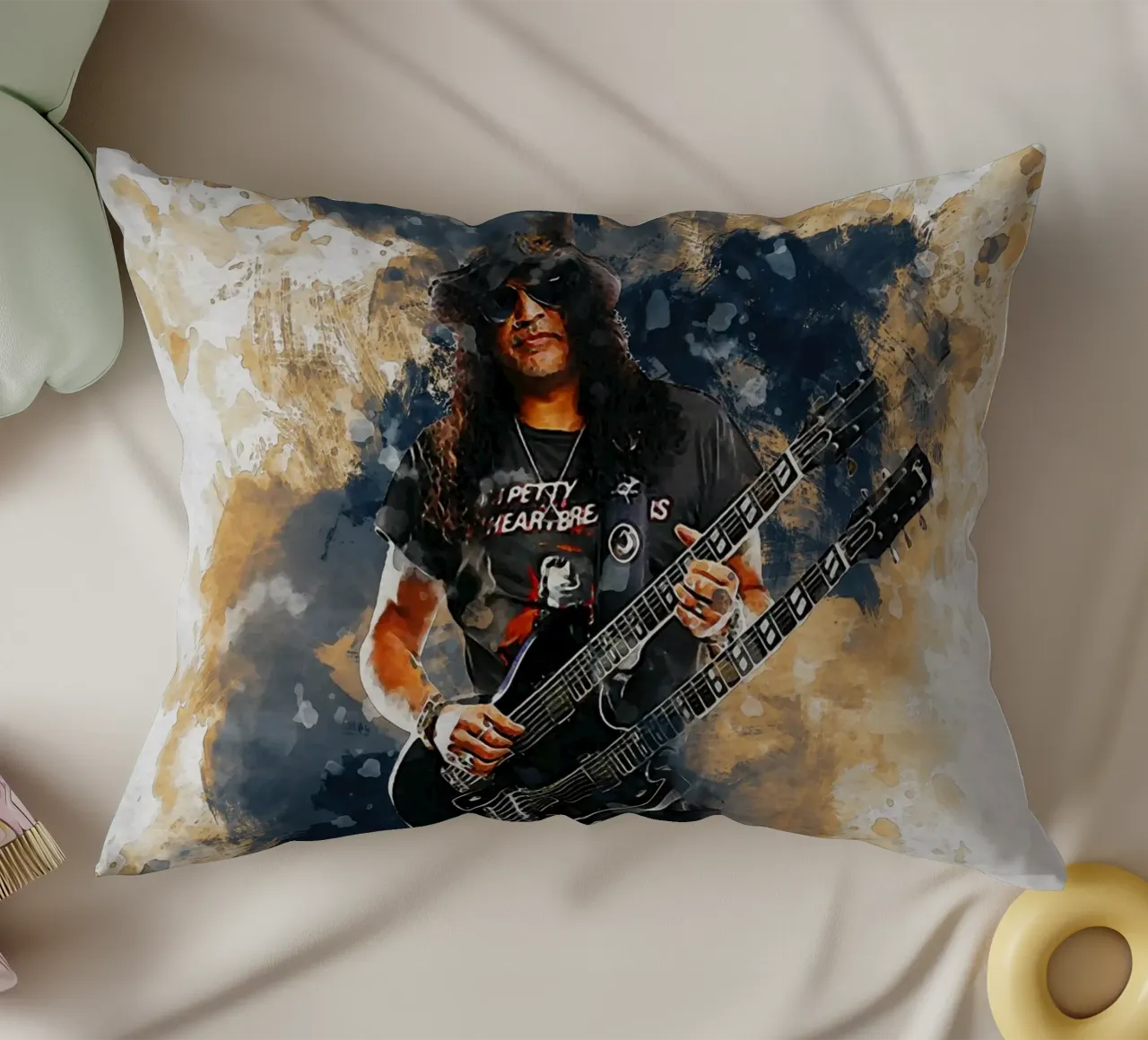 Sbaffo di Slash e chitarra a doppio manico cuscino da Gunawan Rb