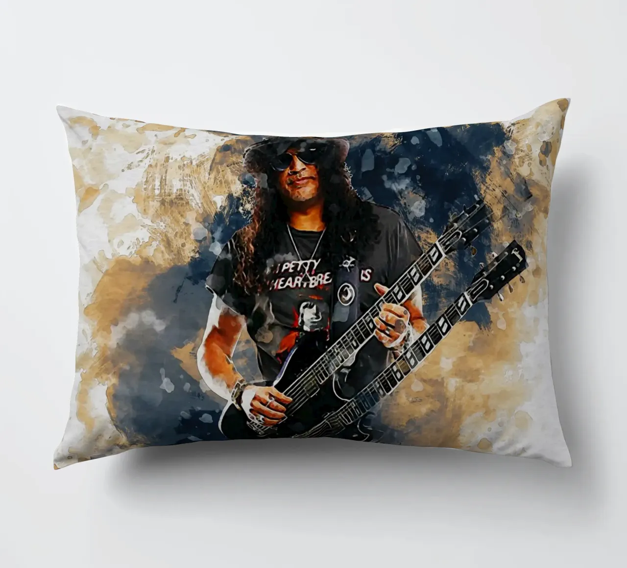 Sbaffo di Slash e chitarra a doppio manico cuscino da Gunawan Rb