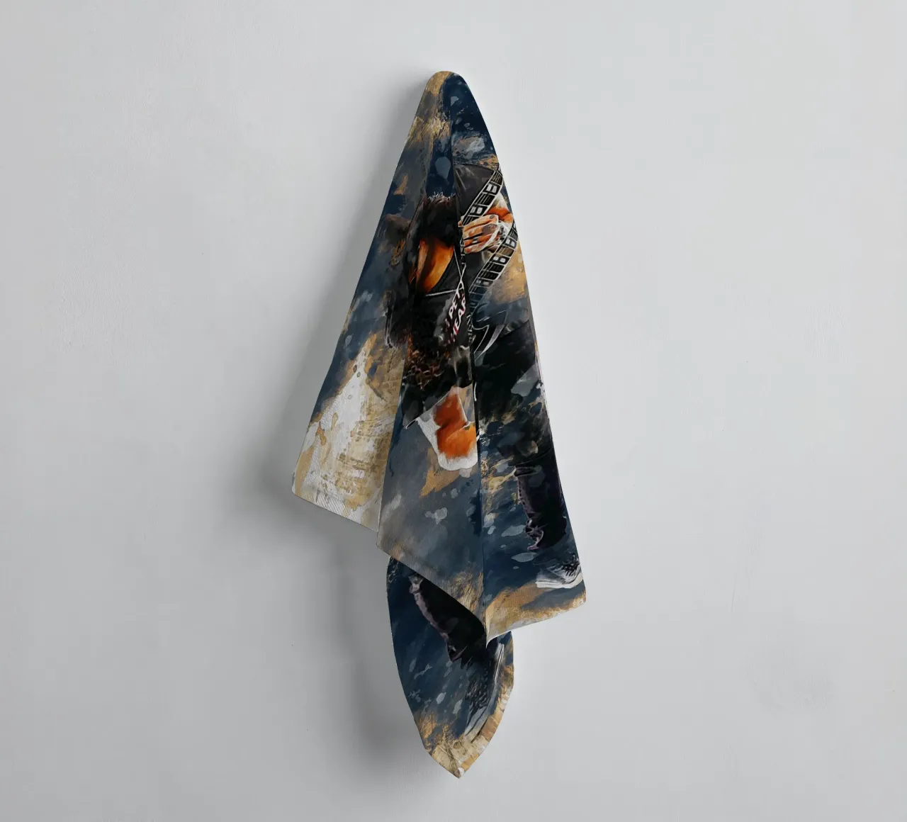 Smudge of Slash & Doppelhals-Gitarre Handtuch von Gunawan Rb