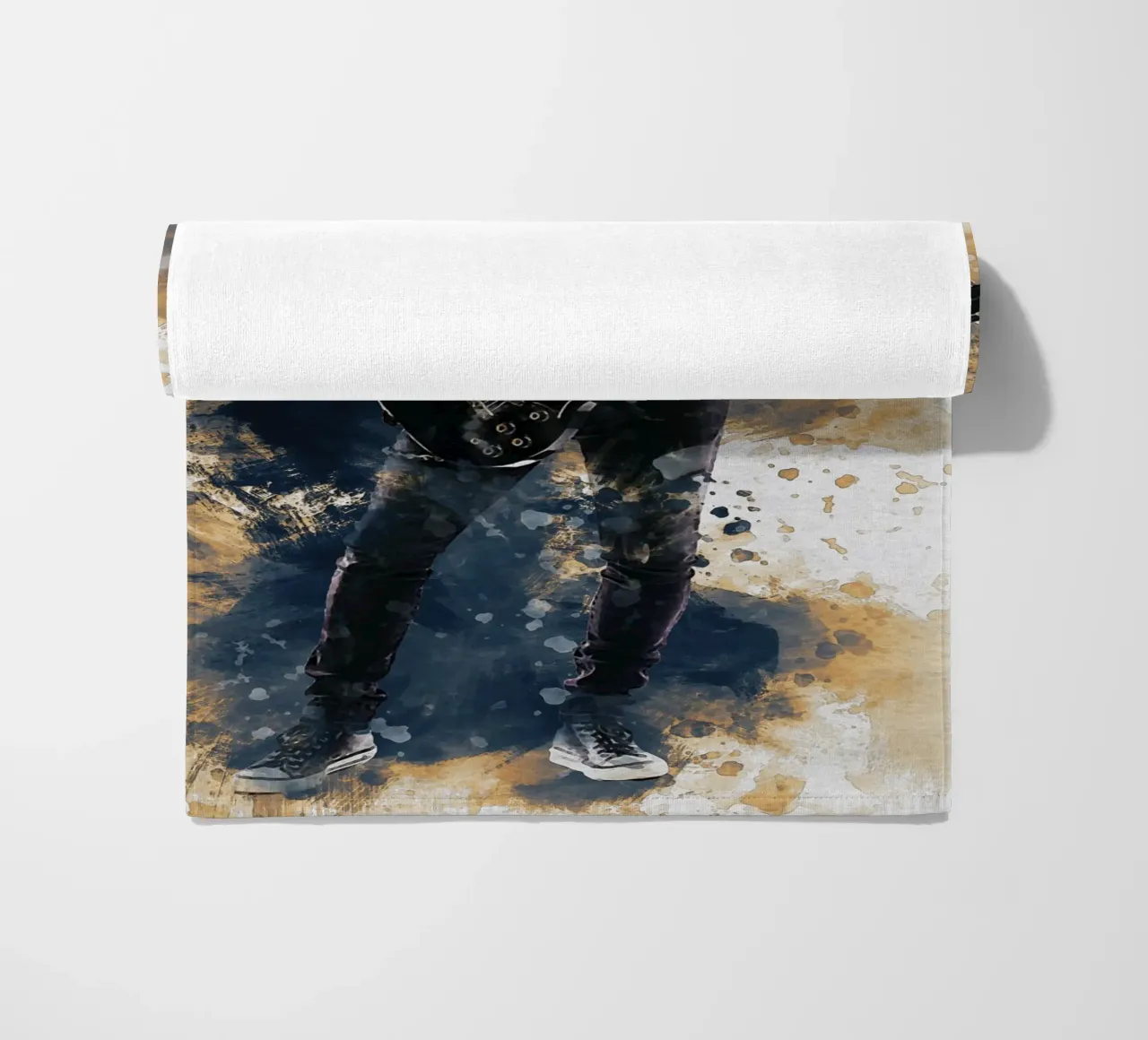 Sbaffo di Slash e chitarra a doppio manico telo mare da Gunawan Rb