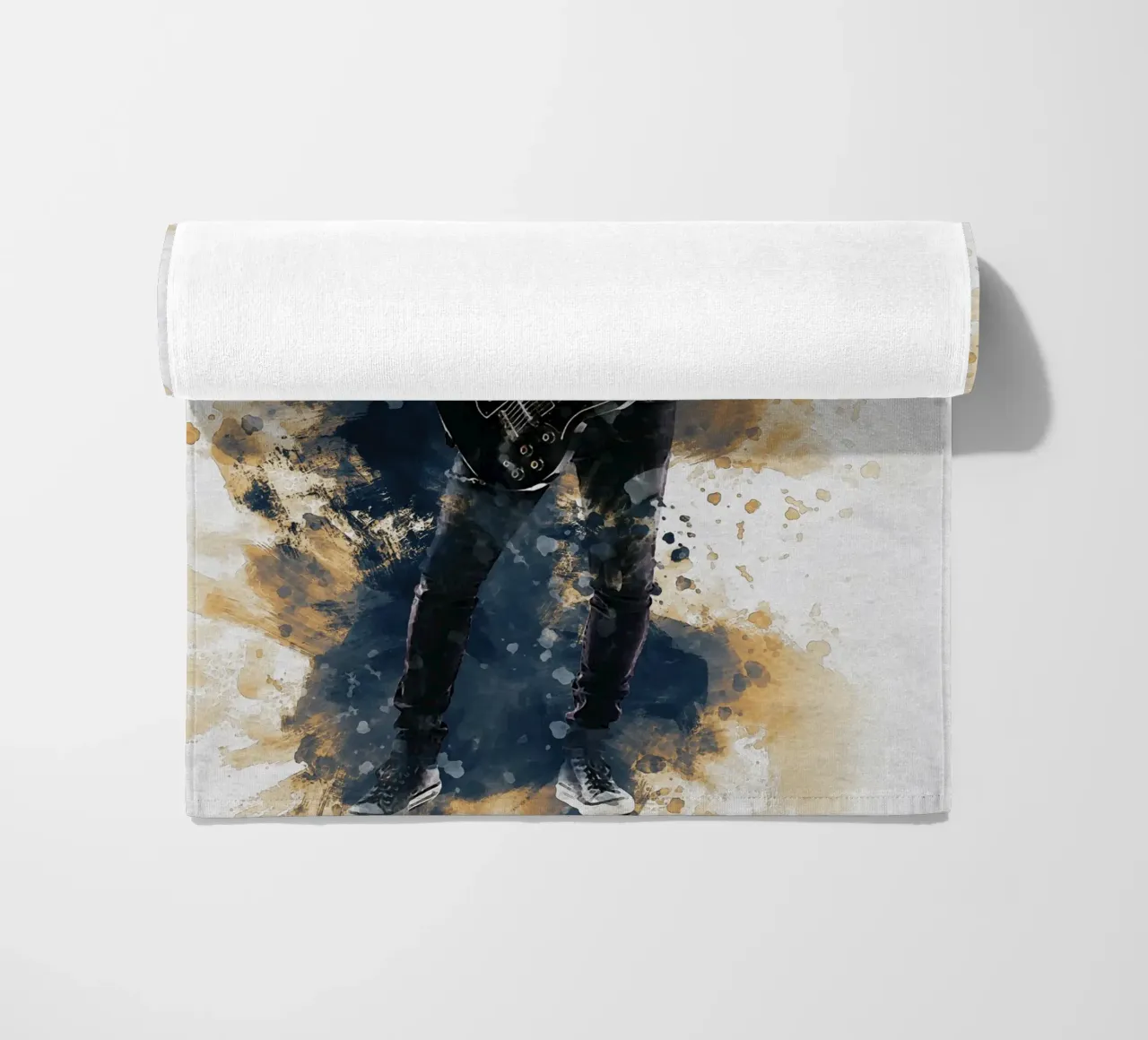 Sbaffo di Slash e chitarra a doppio manico telo mare da Gunawan Rb