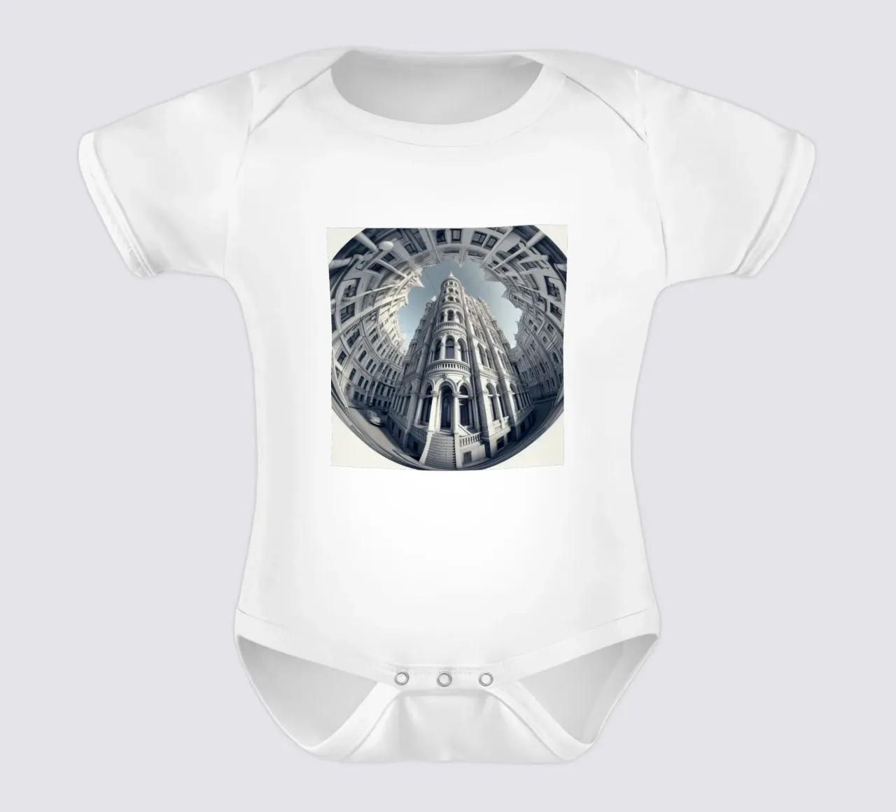 Sphere 045 - Neo-Classical Architecture Kurzarm Babybody von Spheres