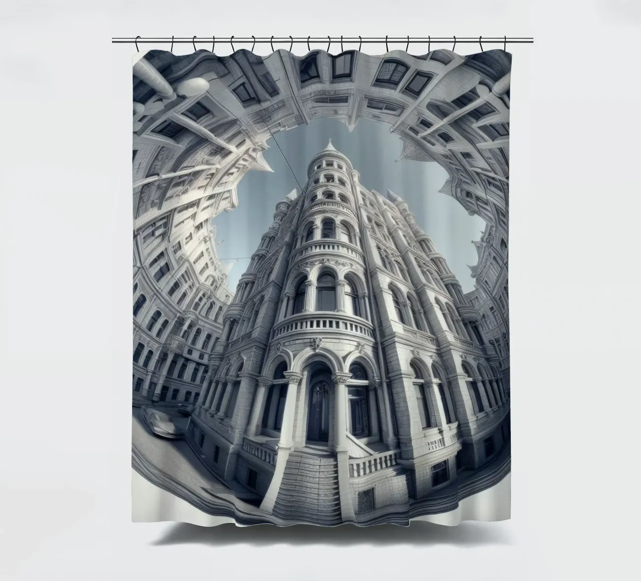 Sphere 045 - Neo-Classical Architecture Duschvorhang von Spheres