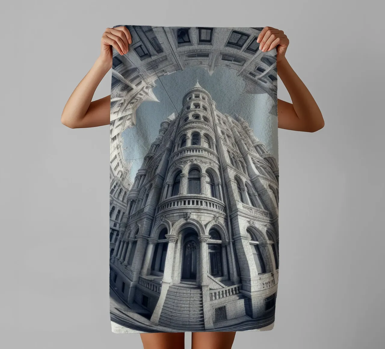 Sphere 045 - Neo-Classical Architecture towel by Spheres