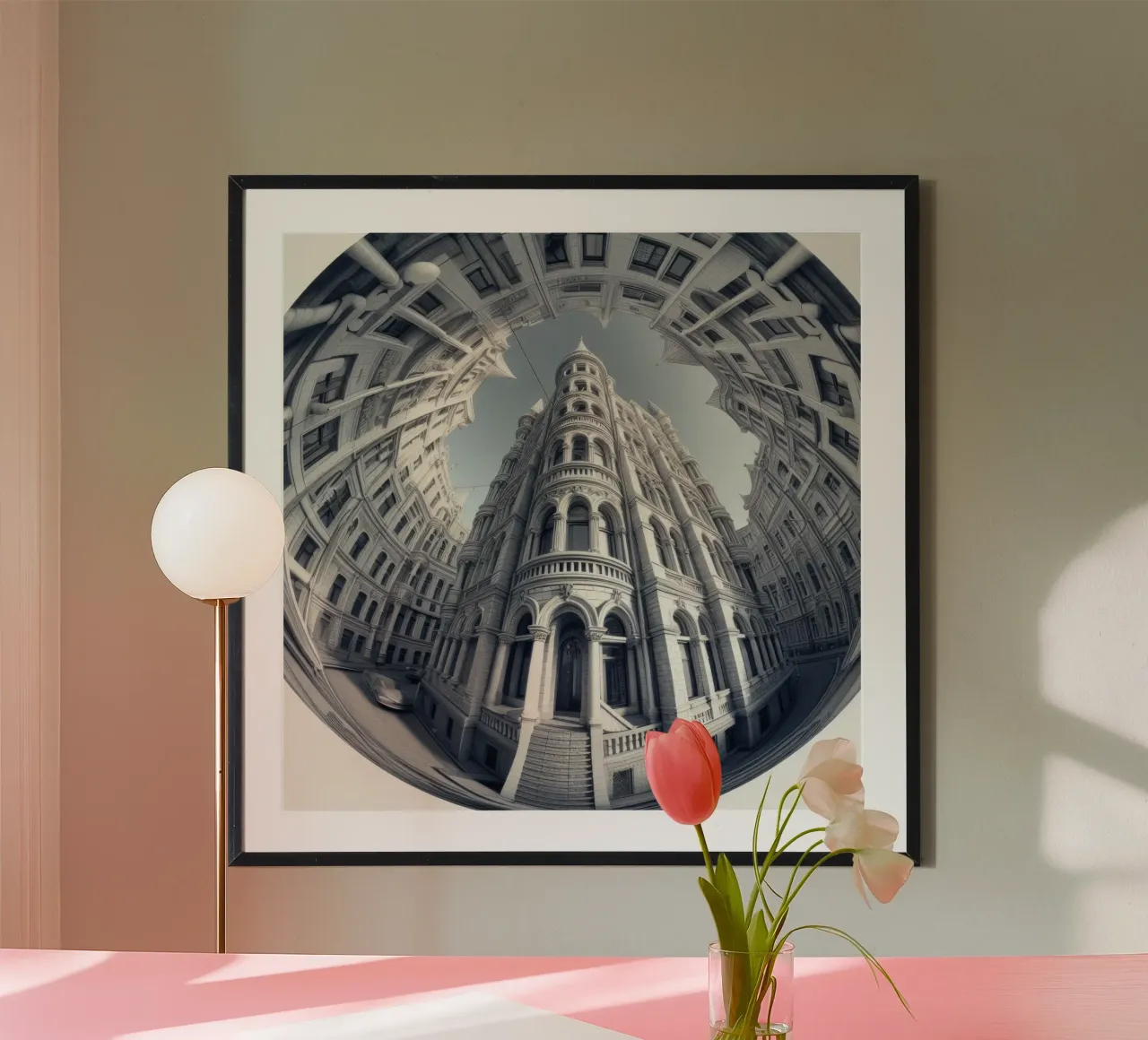 Sphere 045 - Neo-Classical Architecture carta hahnemühle da Spheres