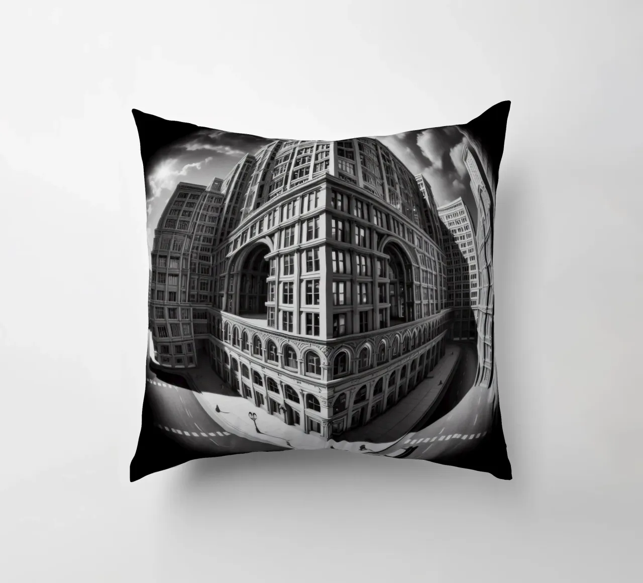 Sphere 046 - Urban Architecture decorative cushion by Spheres