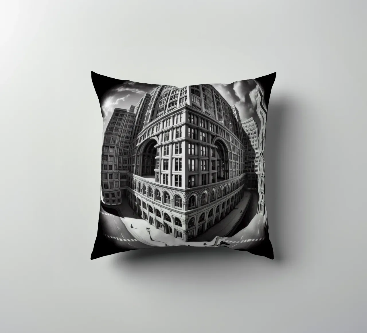Sphere 046 - Urban Architecture decorative cushion by Spheres