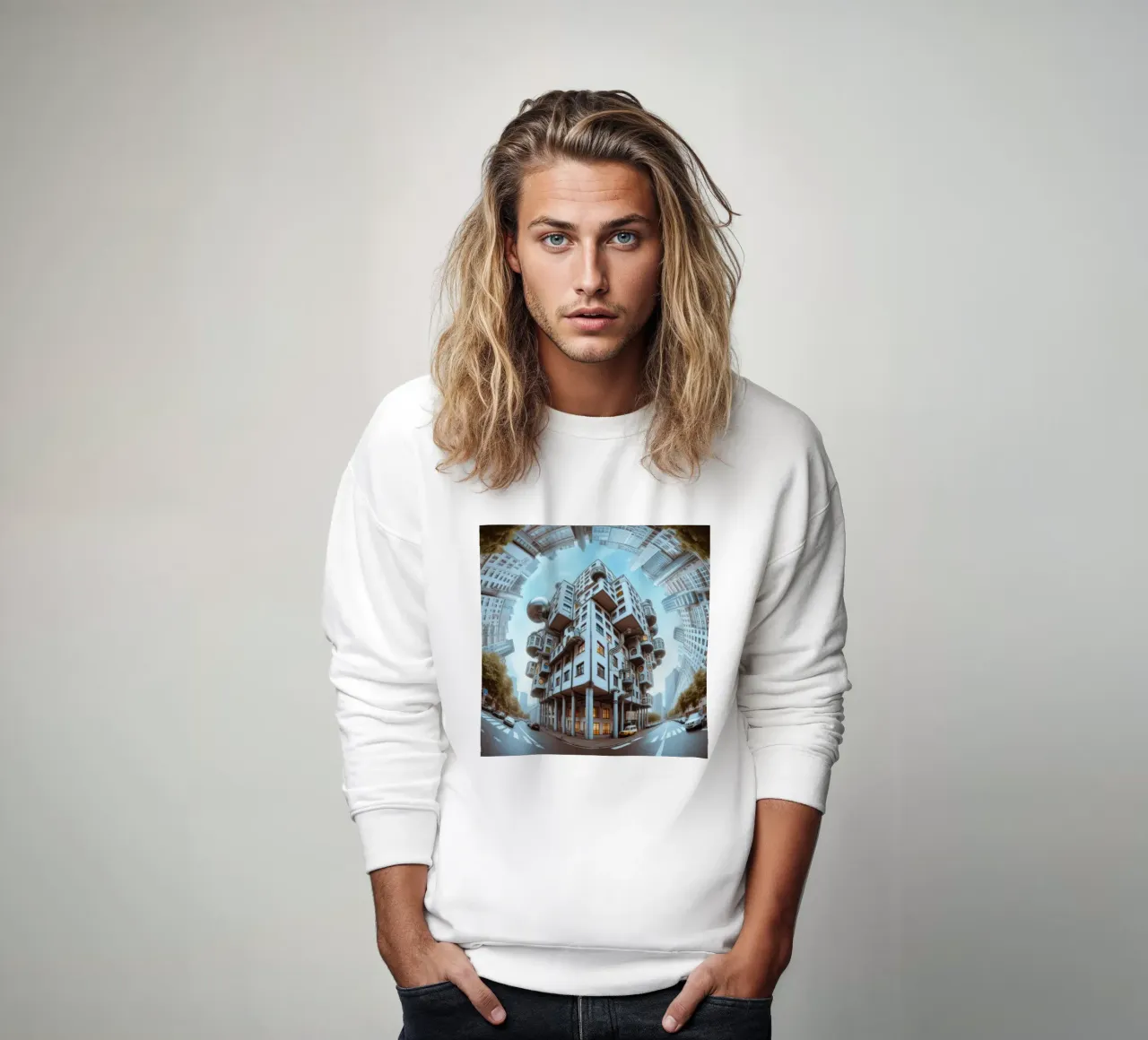 Sphere 048 - Futuristic Modular Building sweatshirt by Spheres